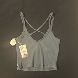 New with tags* - slate blue croptop tank/sports bra